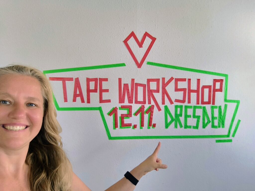 Tape Workshop | Mit Klebeband Workshops sichtbar machen